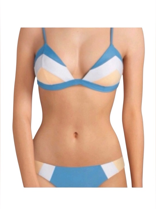 Gianni Bini Other - GIANNI BINI GB Two Piece Swimsuit In Colorblock Blue/White/Orange In Size L